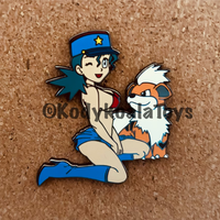 Officer Jenny and Arcanine Pin