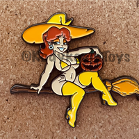 Witch Daisy Enamel Pin