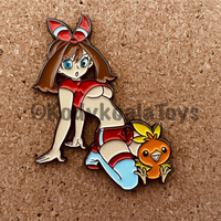 Trainer May and Torchic Pin